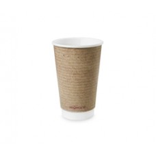 16oz Double Wall Brown Kraft Cup